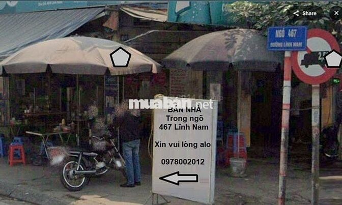 Bán nhà 467 Lĩnh Nam 5 tầng 32m2 mặt tiền 5m giá 6.86 tỷ