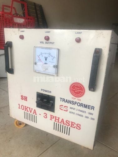 Biến áp 3pha 10kva on áp 220 còn hoạt động tốt 
