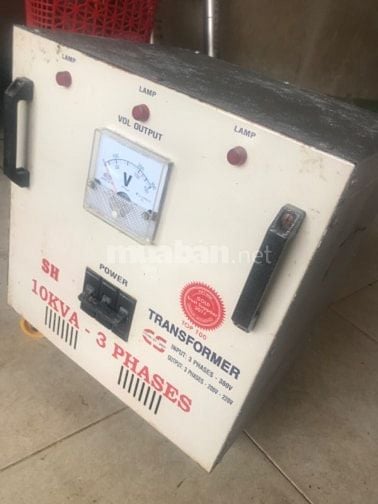 Biến áp 3pha 10kva on áp 220 còn hoạt động tốt 