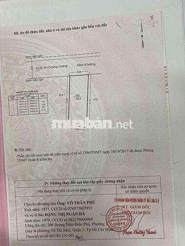 Bán nền 4x11m đã ép cộc 3 tấm rưỡi, HXH