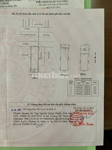 Bán nhà đường Lê Văn Quới, Quận Bình Tân (cũ), TP. Hồ Chí Minh