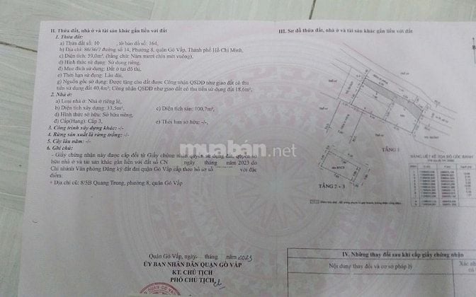 Nhà nguyên căn 1 trệt, 2 lầu, đường số 14, phường 8, gò vấp