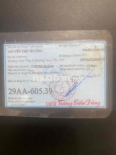 bán xe CUP 50, giá 4,5 triệu