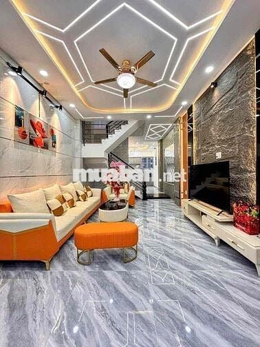 NHÀ LÊ VĂN QUỚI 4 TẦNG HẺM XE HƠI 50m2 (4mx 13m)