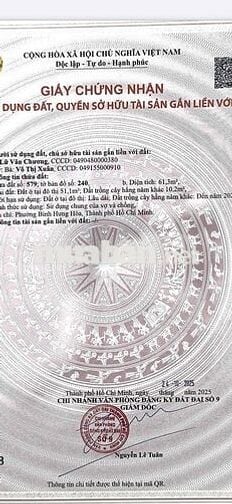 ĐẤT 4x 16 — HẺM 6M - NGAY TKTQ- BÌNH LONG