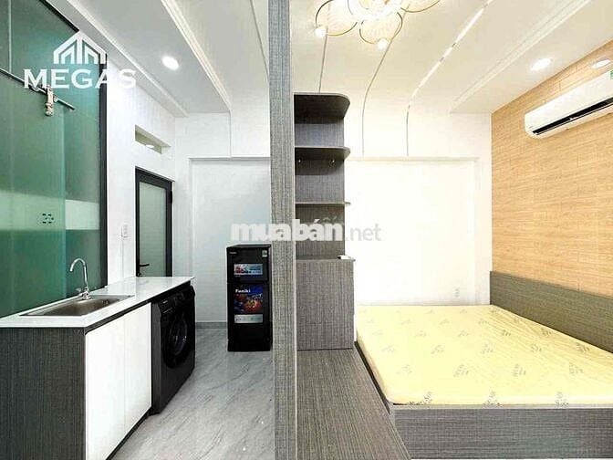 Studio Tách Bếp - New 100% - Luxury ✨Máy Giặt Riêng📍Kara Baly, Ngã 4Xã