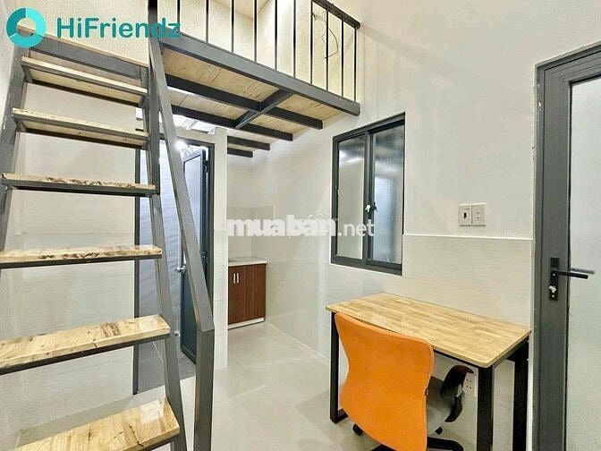 PHÒNG GÁC CAO 1M7  - FULL NỘI THẤT - NGAY HOÀNG HOA THÁM