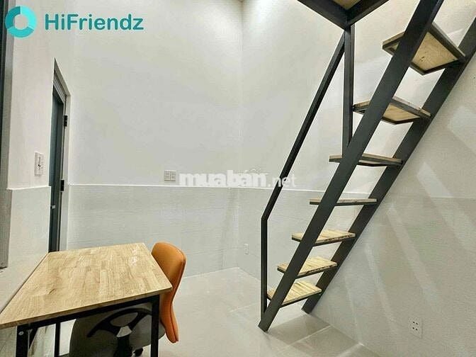 PHÒNG GÁC CAO 1M7  - FULL NỘI THẤT - NGAY HOÀNG HOA THÁM