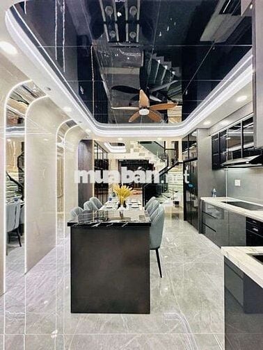 Nhà 5 tầng hẻm 12m thông số 4x14m full nội thất phường Thới An Quận 12