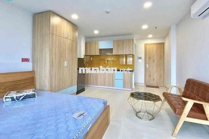 Studio ban công full nội thất ngay mặt tiền đường đôi Tân Kiểng Lotte