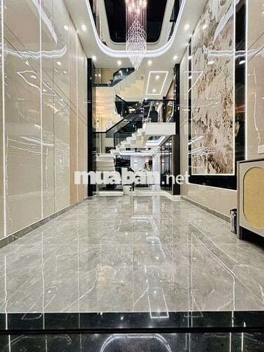 Nhà 5 tầng hẻm 12m thông số 4x14m full nội thất phường Thới An Quận 12