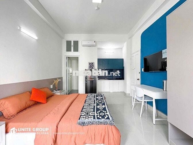 STUDIO BAN CÔNG QUẬN, FULL NỘI THẤT, GẦN UEH, ĐH SƯ PHẠM, GIÁP Q1, Q8