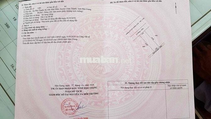 Bán cặp nền đường số 9- Vạn phát Sông Hậu 160m2