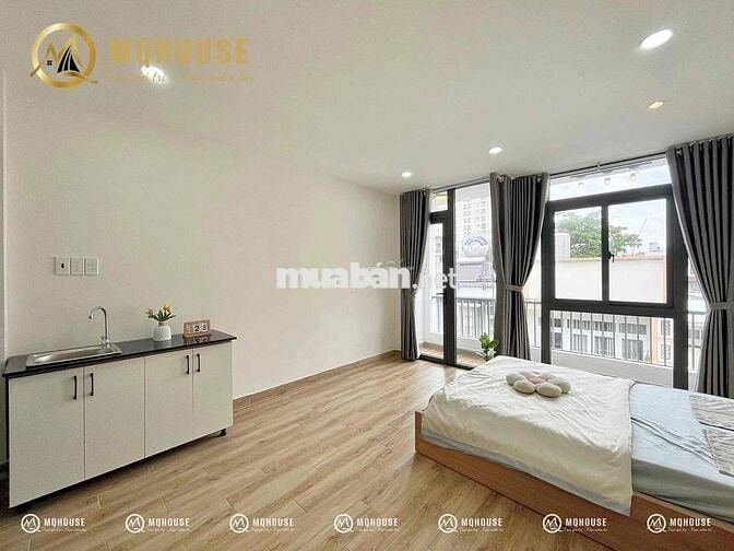 Studio ban công, full nội thất, diện tích siêu rộng ngay KCN Tân Bình