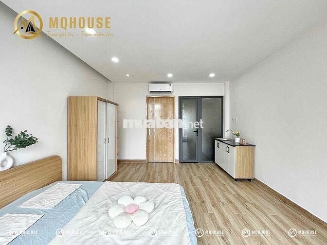 Studio ban công, full nội thất, diện tích siêu rộng ngay KCN Tân Bình