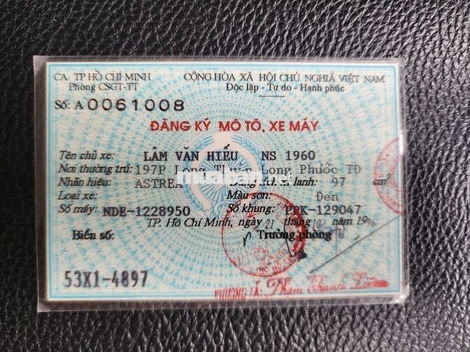 Dream Astrea Biển Số TP.HCM Xe Zin Mộc