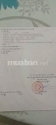 Cần bán nhanh Dãy Trọ Bà Triệu Hóc Môn 100m2 Sổ hồng Riêng 980triệu 