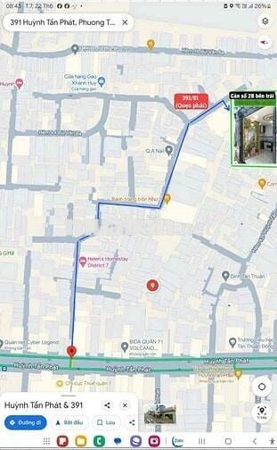 Bán Nhà 690 Triệu, 3m x 3,2m, Trệt, Lầu, Hẻm 391, Huỳnh Tấn Phát, Q. 7