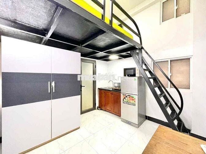 PHÒNG GÁC CỰC XINH NGAY PHAN XÍCH LONG NHÀ MỚI - THANG MÁY - FULL NT