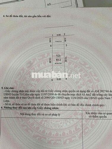 Tôi có miếng đất thổ cư 83m2 tại Xuân Phương Hà Nội đang cần bán gấp.