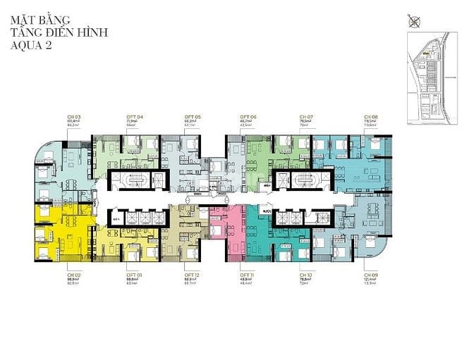 Bán Căn hộ tại Vinhomes Golden River Q1 tầng cao Aqua 2 gồm 2PN 78m2