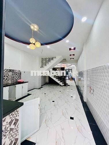 Nhà Mới Sạch Hẻm 1/ Phan Văn Trị DT 4x18 1Trệt 2Lầu 4Pn 3Wc Hẻm Ôtô