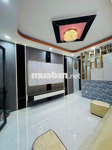 bán nhà 1 trệt 1 lầu giá rẻ vừa hoàn thiện kdc đông đúc mới 100%