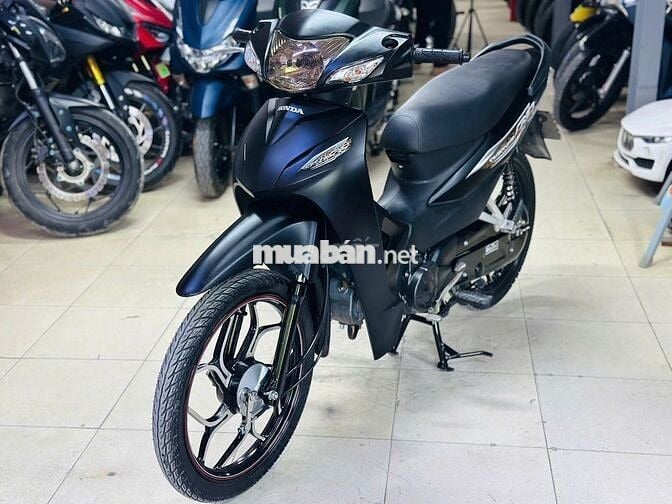 XE MÁY THỊNH PHÁT - WAVE A 110 ĐEN NHÁM VÀNH ĐÚC