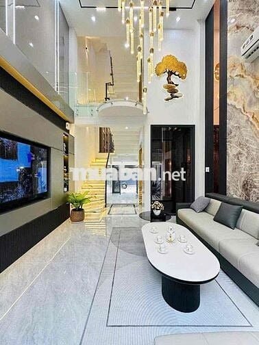 Nhà Phố Mới Keng, Hẻm Xe Hơi 1/ Phan Huy Ích 4PN 5WC Có Thang Máy 25tr