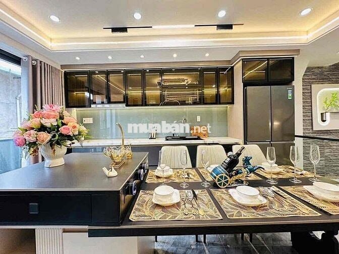 Nhà Phố Mới Keng, Hẻm Xe Hơi 1/ Phan Huy Ích 4PN 5WC Có Thang Máy 25tr