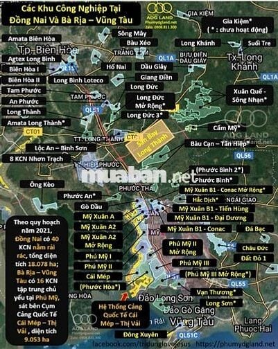 Bán 2 miếng đất nông nghiệp thị xã Phú Mỹ, BRVT , 850 triệu/miếng