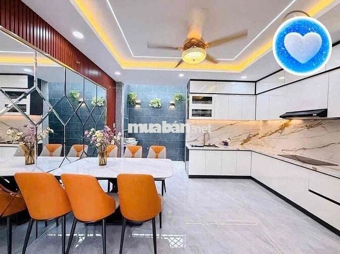 Cho Thuê Nhà Mới Xây DT 220m2 1Trệt 1Lửng 3Lầu 5Pn 6Wc Hẻm 12m Đổ Ôtô