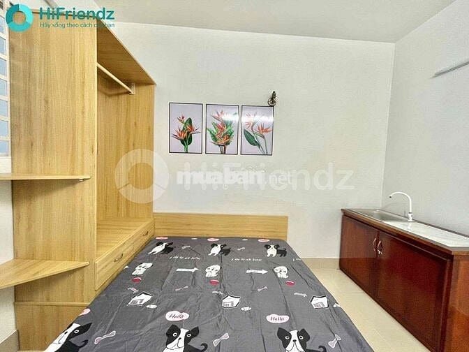 CHO THUÊ PHÒNG STUDIO SIÊU XINH FULL NỘI THẤT CỬA SỔ TRỜI THOÁNG MÁT