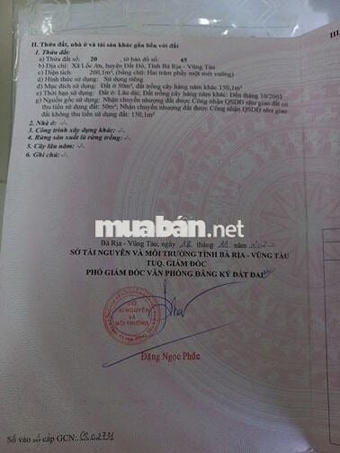 Chủ gửi bán lô đất ngay trường Mầm Non Lộc An giá 1.4 tỷ sổ sẵn