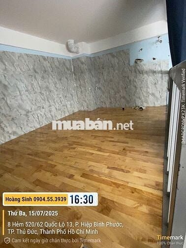 PHÒNG TRỌ HẺM 520/62/2D QUỐC LỘ 13