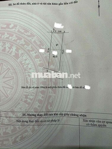 chính chủ cần bán lô đất 40m2 nở hậu tại Đại Áng_Thanh Trì nhỉnh 3 tỷ