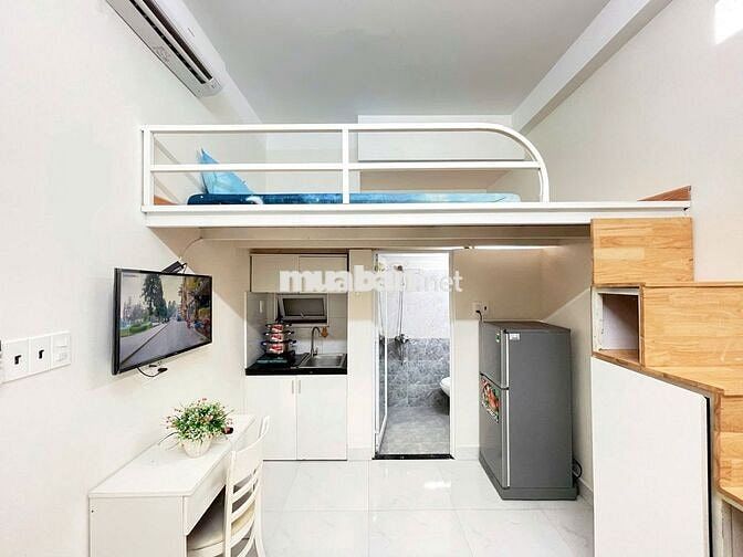 PHÒNG DUPLEX TONE TRẮNG HIỆN ĐẠI NGAY LÊ VĂN SỸ Q.3 AN NINH CAO