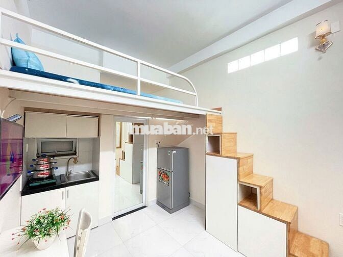 PHÒNG DUPLEX TONE TRẮNG HIỆN ĐẠI NGAY LÊ VĂN SỸ Q.3 AN NINH CAO