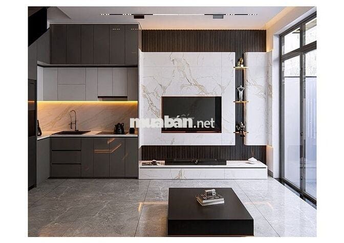 Bán nhà mới xây Full nội thất 3 phòng ngủ lớn Vân Cao mặt tiền 7m