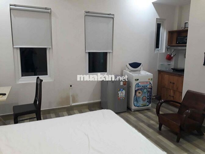 Cho thuê căn hộ studio đủ nội thất, máy giặt riêng