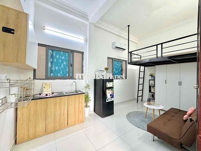 Phòng trọ dạng gác siêu đẹp ngay cầu Nguyễn Tri Phương