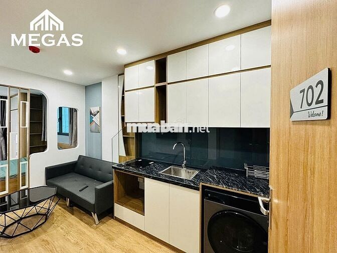 CHO THUÊ CĂN HỘ 1PN FULL NỘI THẤT BAN CÔNG NGAY TẠI KIM MÃ - BA ĐÌNH