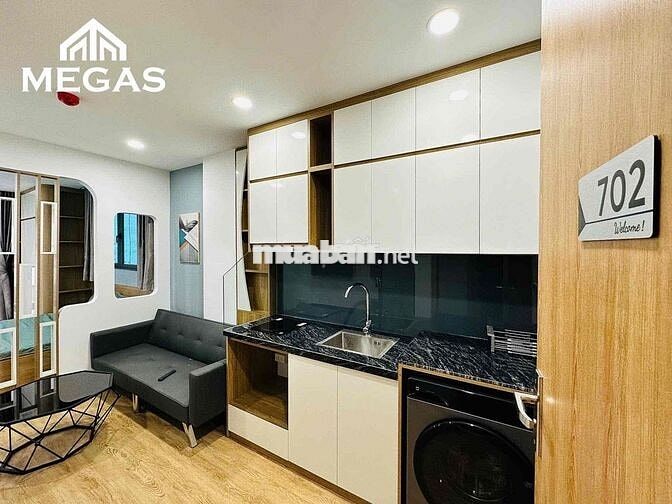 CĂN HỘ 1N1K BAN CÔNG FULL NỘI THẤT MỚI TINH NGAY LOTTE LIỄU GIAI