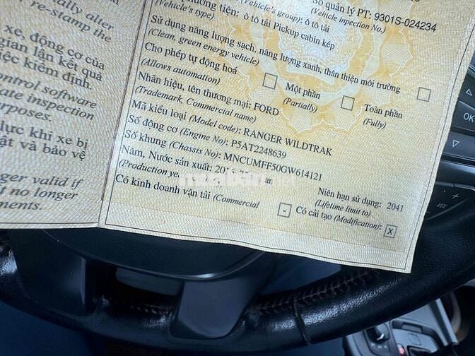 Ford Ranger 2016 Wildtrak 3.2L 4x4 AT - 150000 km