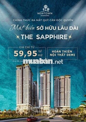 NewTown Diamond - Bàn Giao Năm Sau - Giá Từ 59tr/m² - Sổ lâu dài