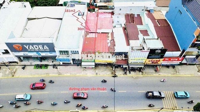 mặt tiền phạm văn thuận 6x30 đẹp nhất con đường