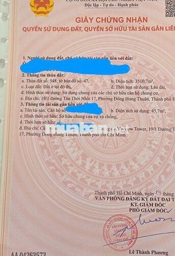 Căn 1pn1wc cc Moscow có sổ hồng giá 2ty