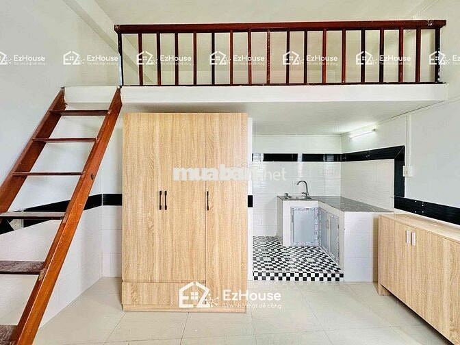 Duplex mới xây, ban công,full nội thất