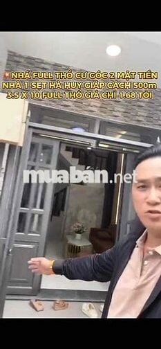 NHÀ 2 MẶT TIỀN FULL THỔ CƯ SÁT HÀ HUY GIÁP