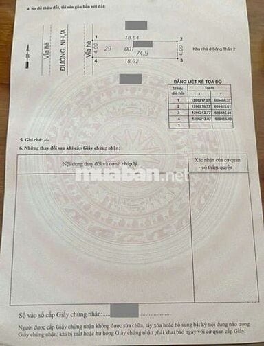 Đất gần WinCom Dĩ An phường Dĩ An Tp Dĩ An